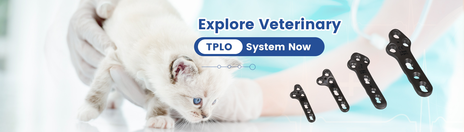 Titanium Veterinary TPLO Locking Plate Set for Animal Dog Cat Orthopedic Surgery